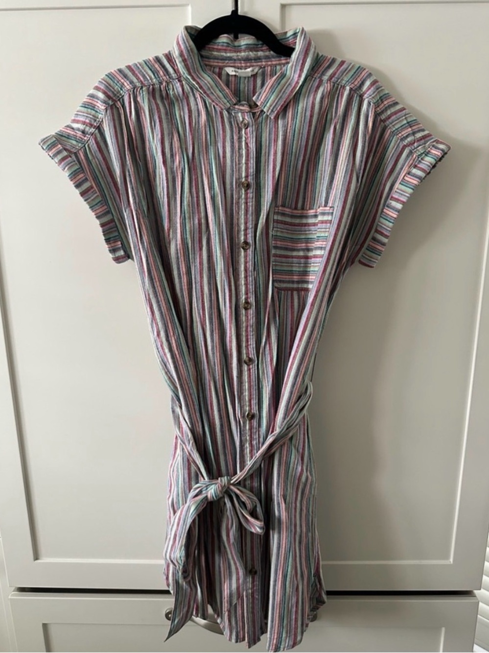 American Eagle - striped dress with belt